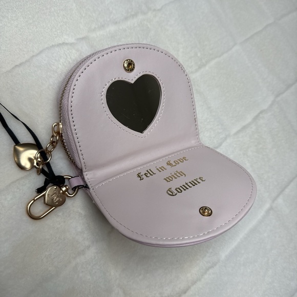 Juicy Couture Chocolate Classic Scottie Dog Half Moon Zip-Around - Picture 3 of 6